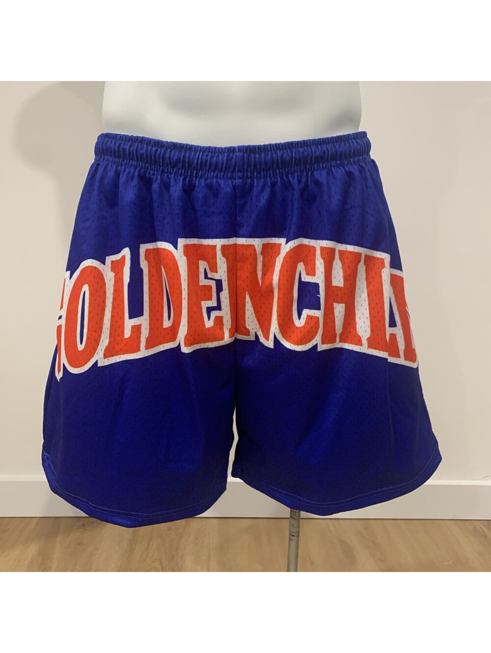 NWT Y2K Golden Child Mesh Basketball Shorts Men’s XL Blue